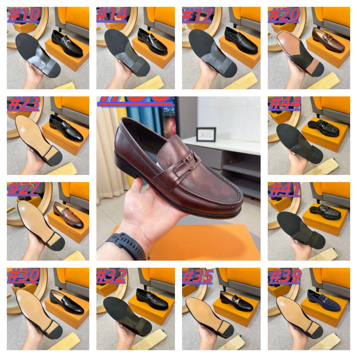 2026 New Arrival Men's Genuine Leather Penny Loafers, Designer Thick Bottom Slip On Dress Shoes, Business Daily Wear Moccasins Size 38-46