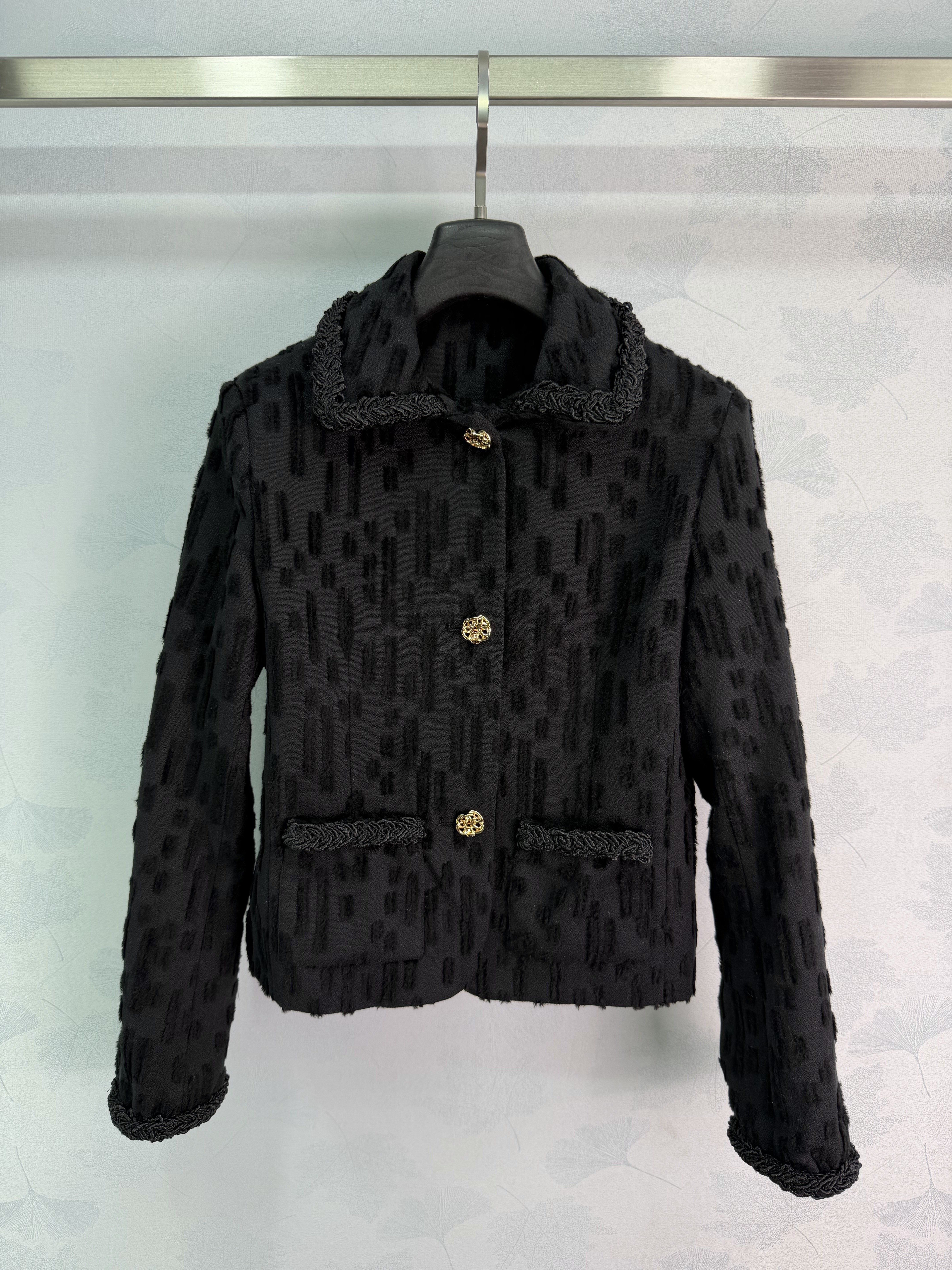 Milan Runway Coats 2026 New Autumn Winter Lapel Neck Long Sleeve Fashion Designer Jackets Brand Same Style Tops 1018-8