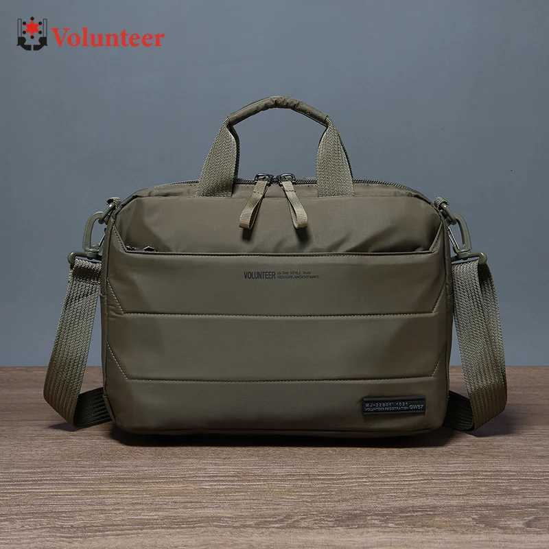Shoulder Bags VOLUNTEER Shoulder Bags for Men 2025 Oxford Cloth Multi-pocket Travel Capacity High Quality Crossbody Bags Men Handbag 1713-02 H261016