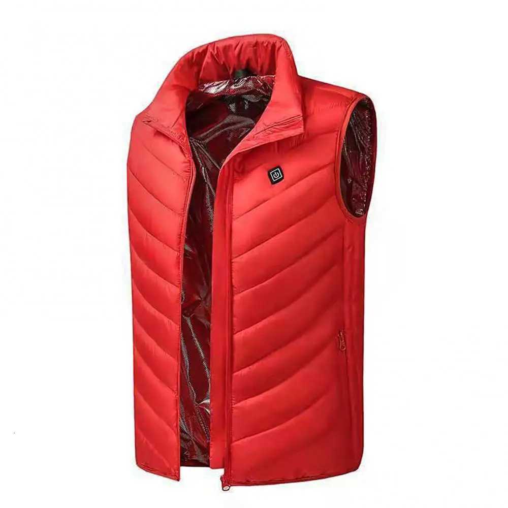 Winter Men's Vests USB Men Safe Constant Temperature Vest Thermal Waistcoat Outdoor Infrared Heating Vest Carbon Fiber Thermal WaistcoatW261017