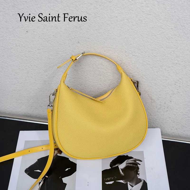 Evening Bags 2026 New Women Solid Color Crossbody Tote Bag Female Fashion Simple Soft Cow Leather Dumpling Bag Shopping Bag H261016
