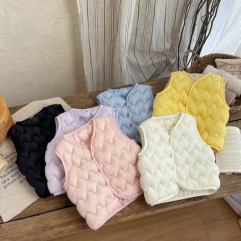 cologne Children's Down Cotton Baby Winter New Boys And Girls Vest Toddler Spring perfume Autumn Outerwear Sleeveless Jacket New