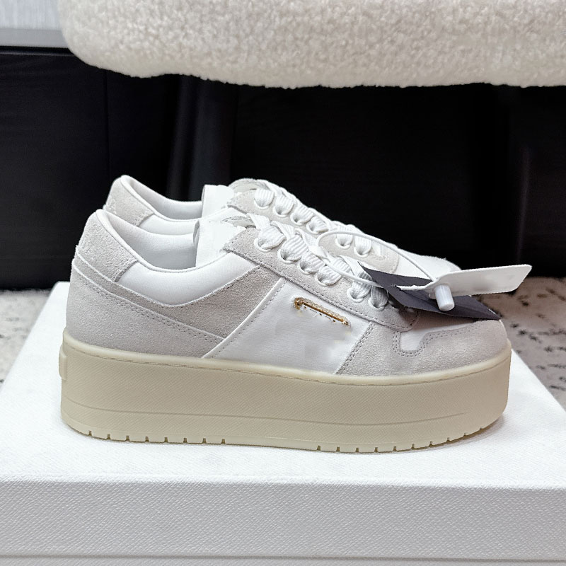 Womens Downtown Bold Re Nylon Sneakers Designer Cotton Laces Sneaker 1E792M Ladies German Army Trainers Luxury Brand Classic Item Casual Shoes Sizes