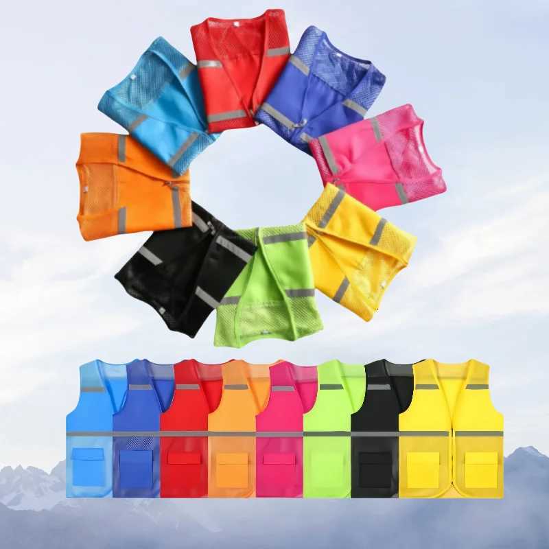 Mesh New Breathable Men's Vests Fishing Vest Outdoor Waistcoat Lightweight Hollow Out Thin Non-deformable Volunteer Work Vest Work VestW261017