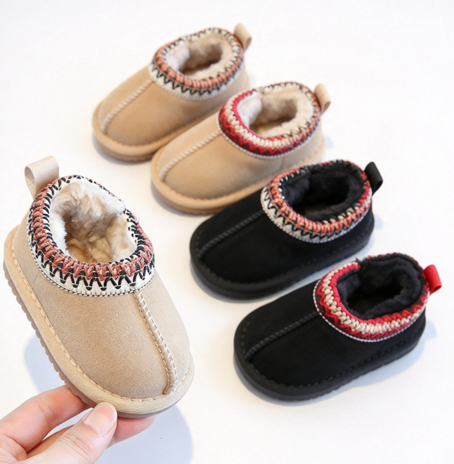 Cold Weather Outdoor Bao Kids Snow Boots Designer 2025 New Winter Style Thickened Warm Toddler Baby Shoes Boys Girls Fashion Daily Footwear