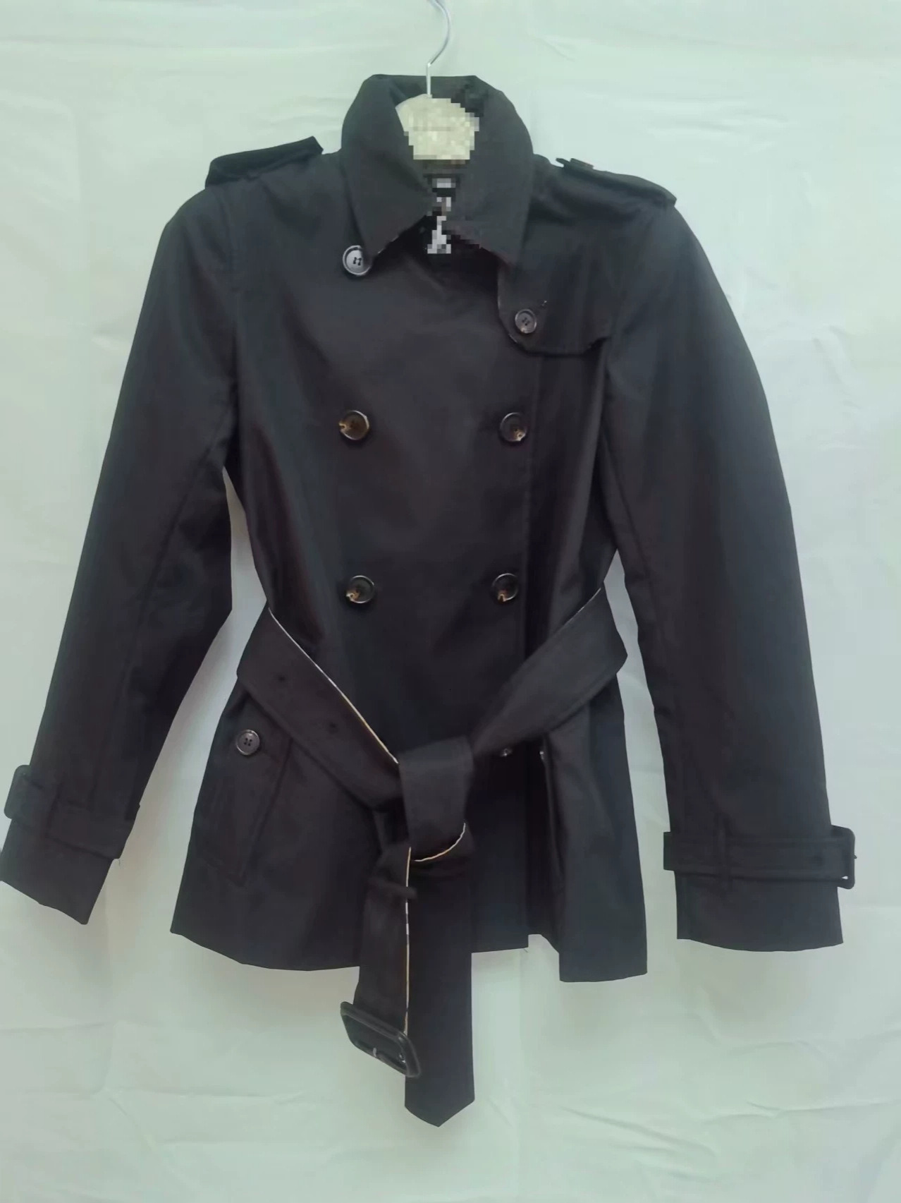 bbr designer trench coat High-end new short trench coat for petite women, British style, spring and autumn, double-breasted