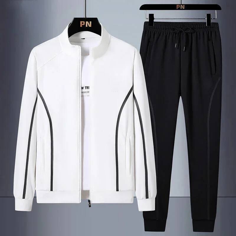 Spring Autumn New Fashion Trend Running Hoodie Sport for Men's Casual Loose Large Size Sportswear High Quality Two Piece Set