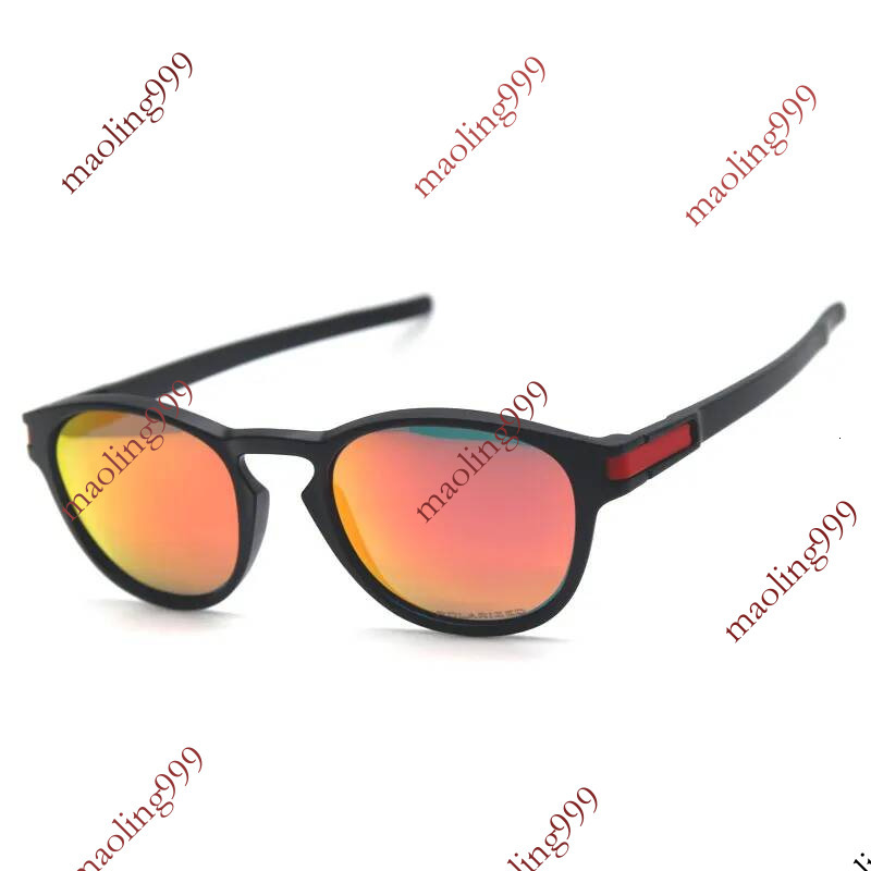 Latch Sunglasses Mens Fashion OO9265 Black Frame Glasses Ladys Designer Fire Lens Polarized Eyewear 53mm