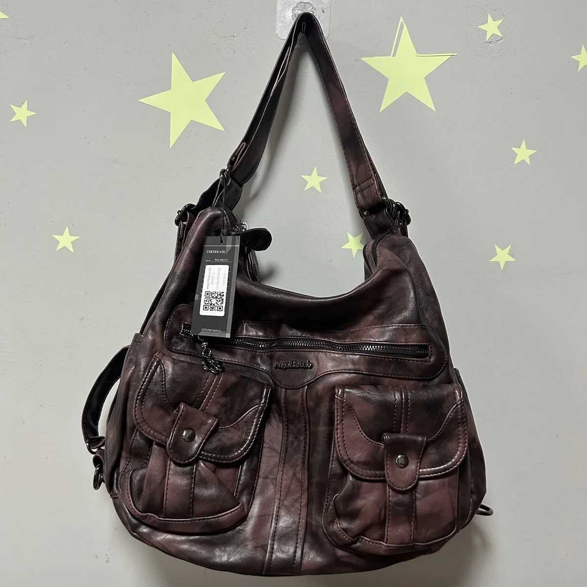 Evening Bags Fashion Handbags Women Shoulder Bag Soft PU Handbags Large Satchel Shopping Crossbody Shoulder Bag Multifuctional Tote Bag H261016