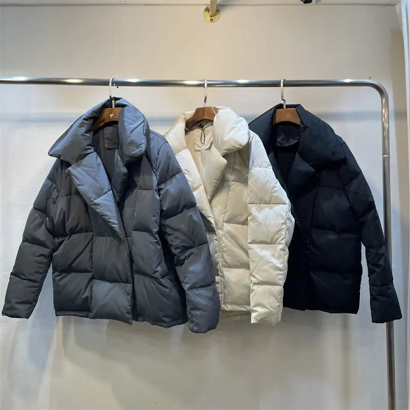 short bread jacket 90 white duck down longsleeved magnet puffs thickened women's 261016