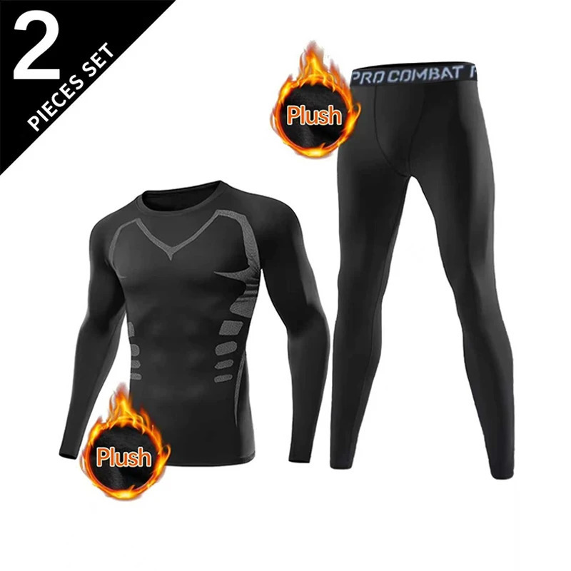 men training sets 2 elastic warm clothes the gym running daily wearing flexible and comfortable 260924