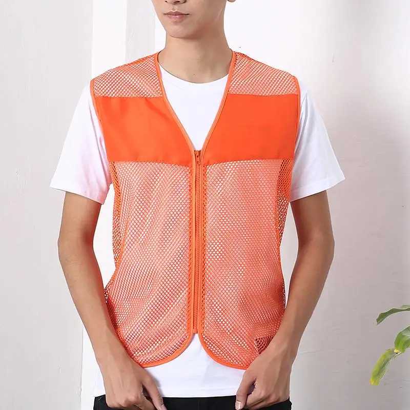 Hiking Men's Men's Vests Outdoor Bike Riding Vest Fishing Advertising Project Loose Vest Summer Men's Thin Net Shooting Jacket Printe
