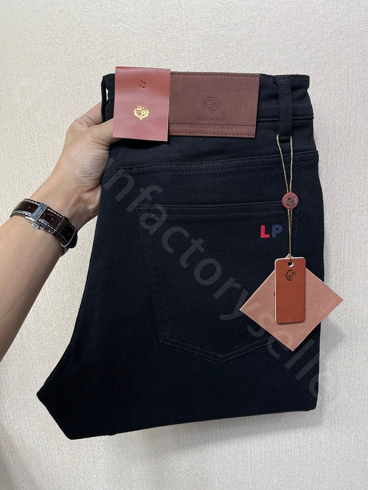 Designer Jeans Men Thick Cotton Elastic Slim Casual Jeans in Autumn and Winter L1289