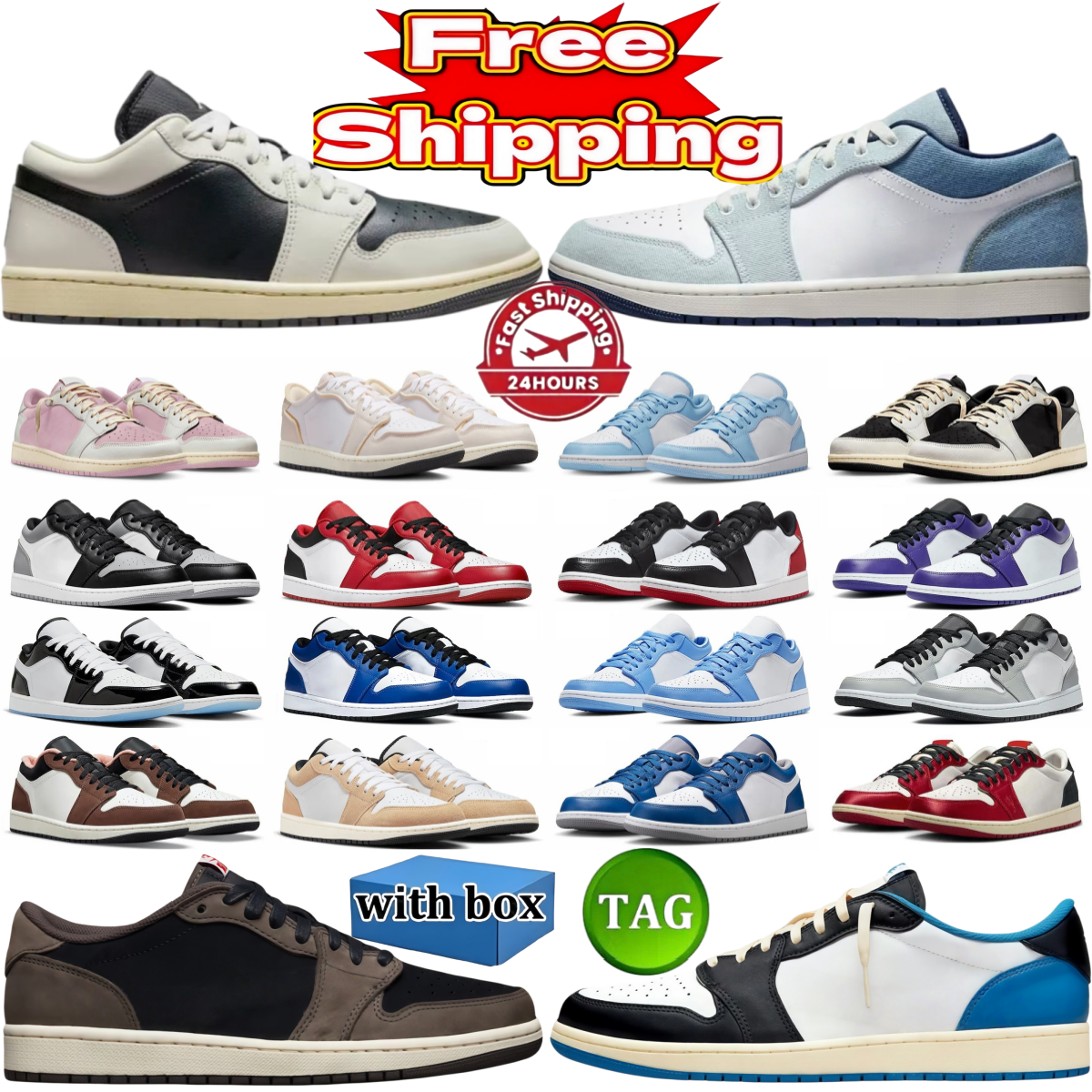 men women 1 1s casual shoes sneakers Skateboard shoes brand designer low top comfortable shock absorption breathable black red toes black grey brown