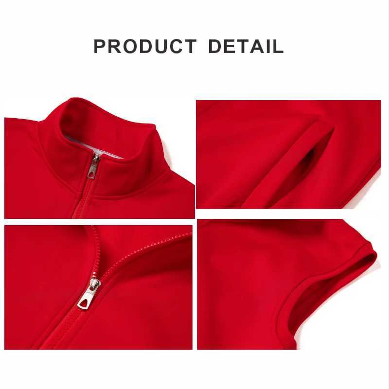 Warm Men's Vests Winter Fleece Vest Custom Text Men And Women Sleeveless Vest Jacket Coat Company Group Print Embroidery Casual DIYTopsW261017