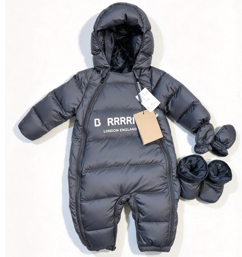 Thickened Warm Baby Winter Down Romper Duck Pattern White Designer Jumpsuit Unisex Boys Girls Infant Princess Style Outdoor Leisure Children One Pie