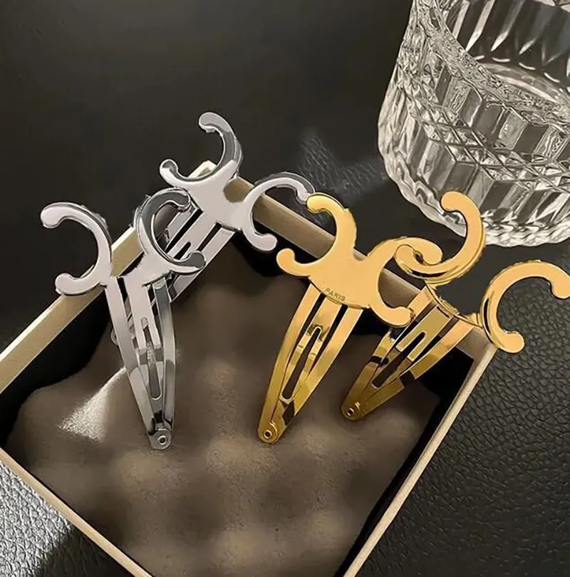 Designer Hair Clip 18K Gold Plated for women Luxury Jewelry Charm Love Gift Hairclip top Quality Metal Hairpin Women Gilr Hair Accessories Headwear