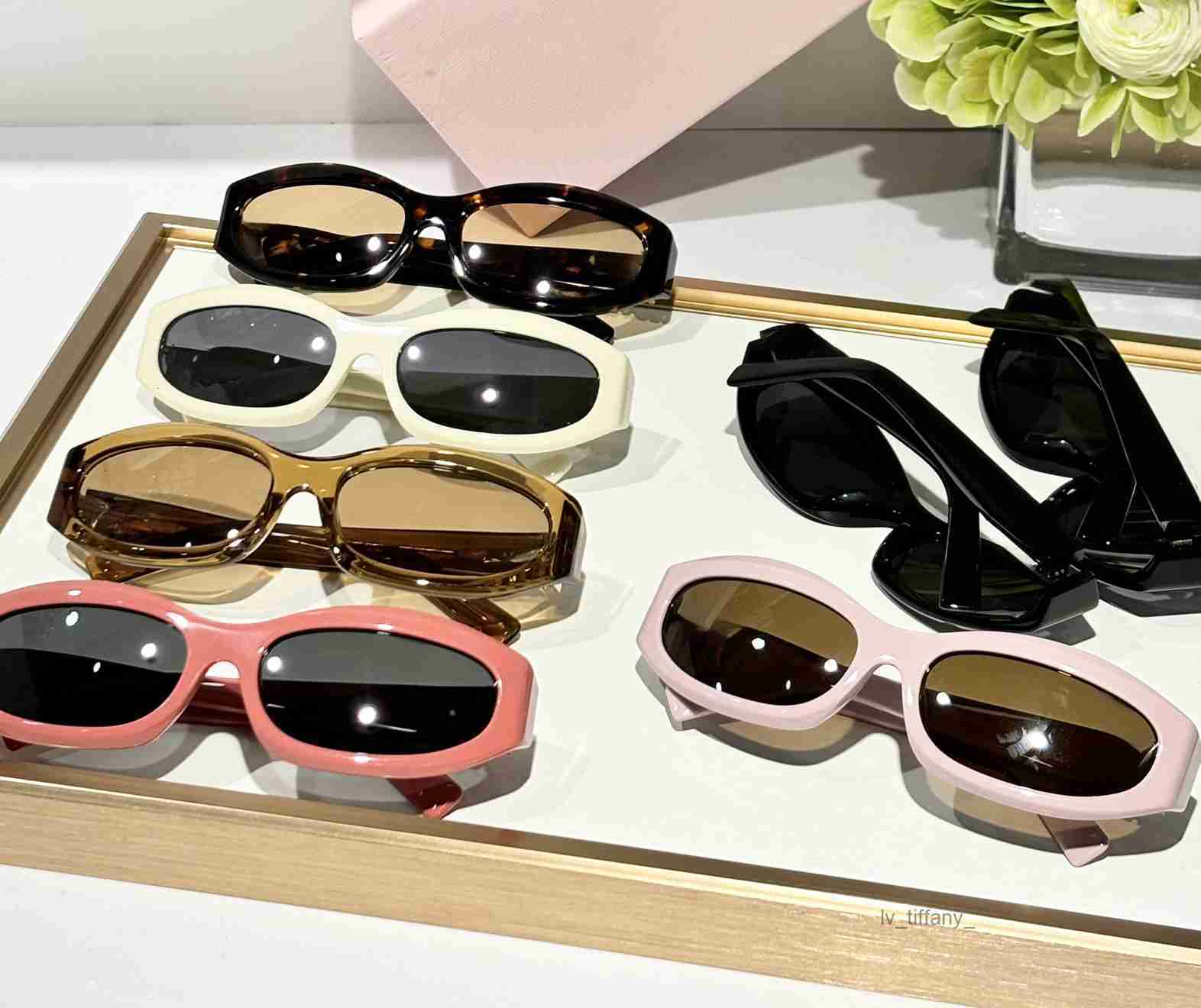 2026 New Cat Eye Elliptical Sunglasses for Luxury Vacation and Travel Versatile Sunshade Glasses