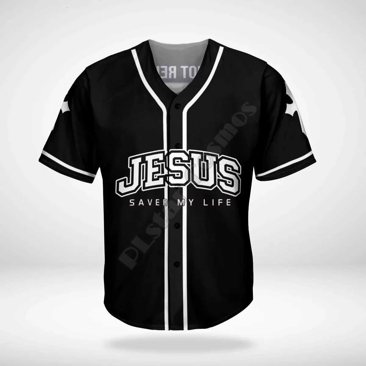 T-Shirts Jesus Faith Over Men's Fear Baseball Shirt Baseball Shirt 3D All Over Printed Men's Shirt Casual Shirts hip hop TopsW261017