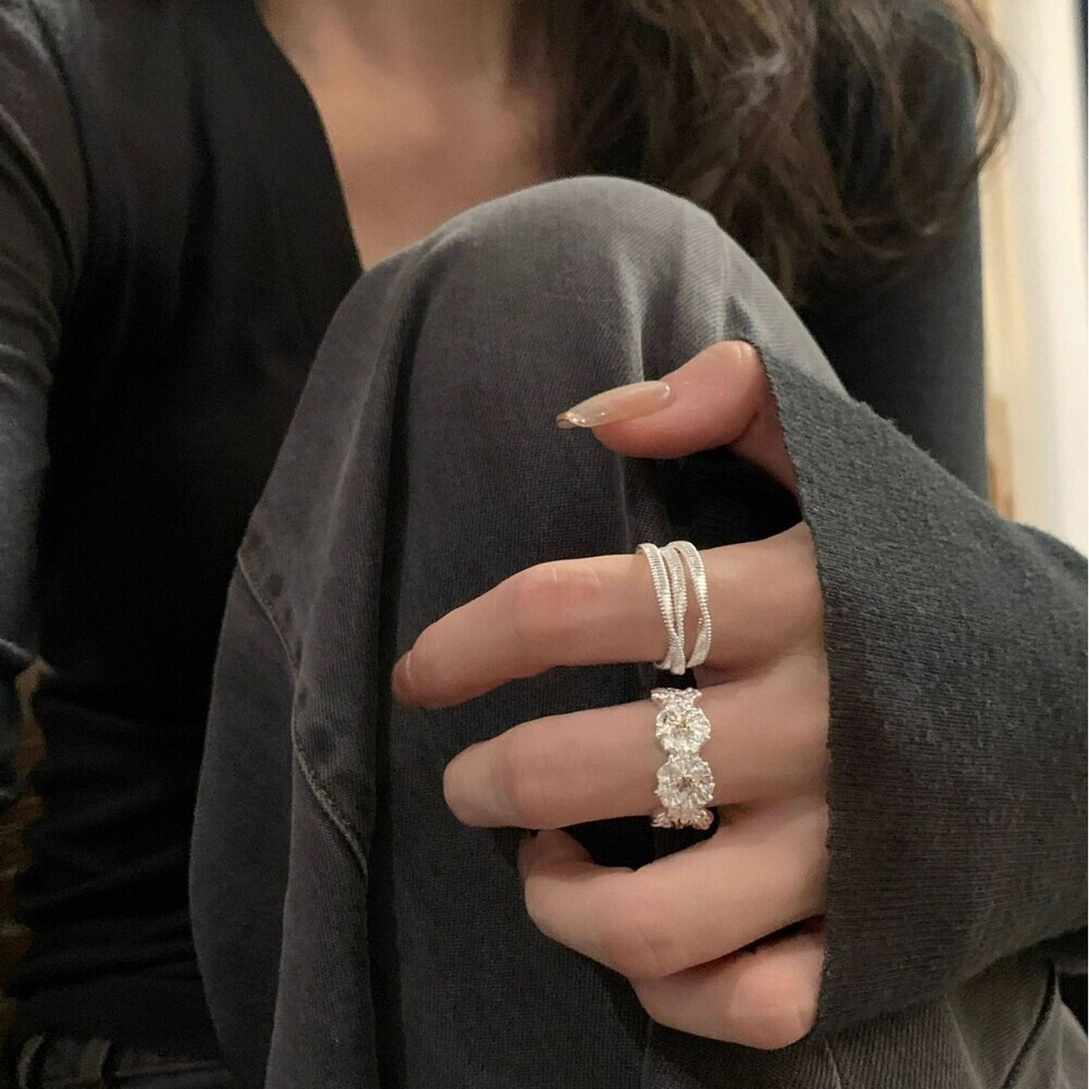 2026 cologne Vintage Multi-Layer Wrapped Texture perfume Flower For Women Heavy Craftsmanship High-Quality Finger Stacki S1