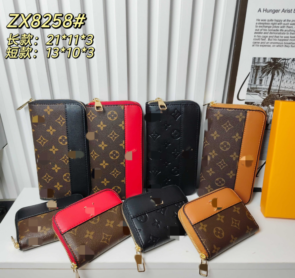 2026 Designer Wallet Womens Mini Zipper card holder Bag Credit Card Holder Coin Purse Key Pouch Purses Keychain Bags Clutch accordion folder