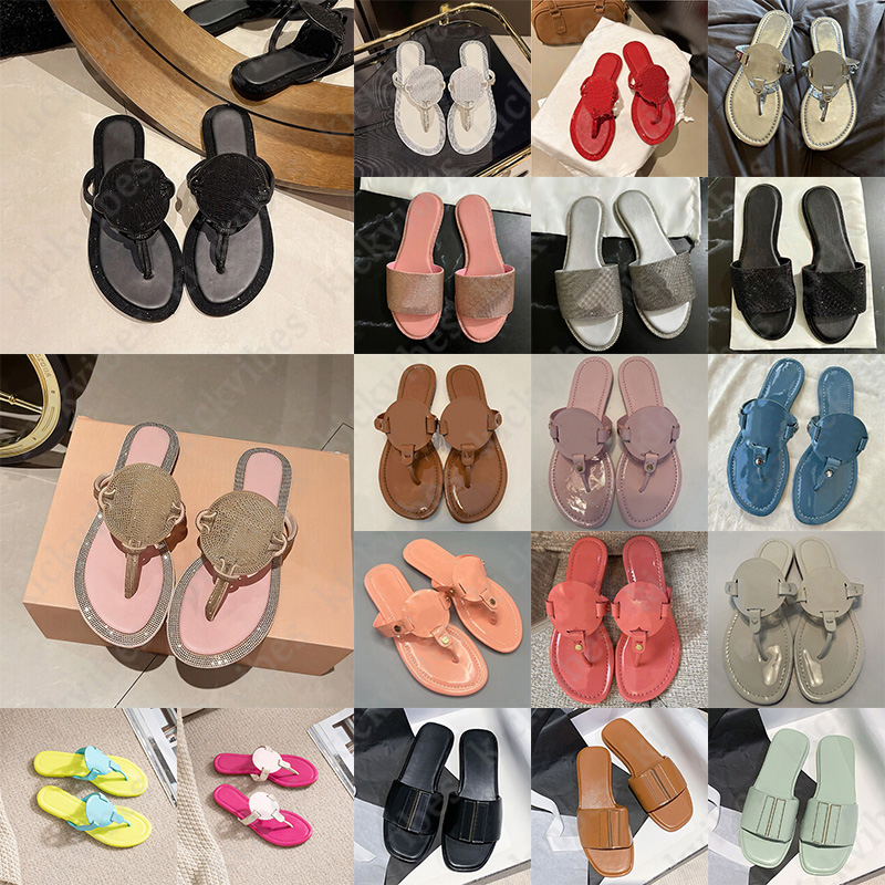free shipping designer sandals women slippers flat slides stylish sliders summer beach mules outdoors classic Black White Pink Chestnut Blue sandali