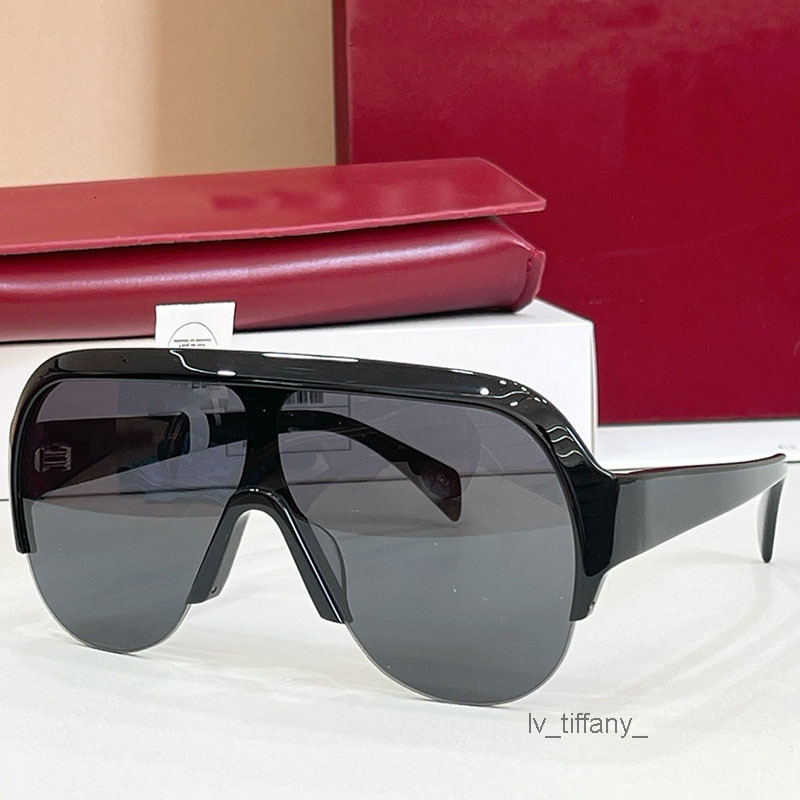 Retro Oversized Mask Shaped Sunglasses Men women Designer semi rimmed protective sunglasses G2023S Womens oval shaped sunglasses with UV400 protecti