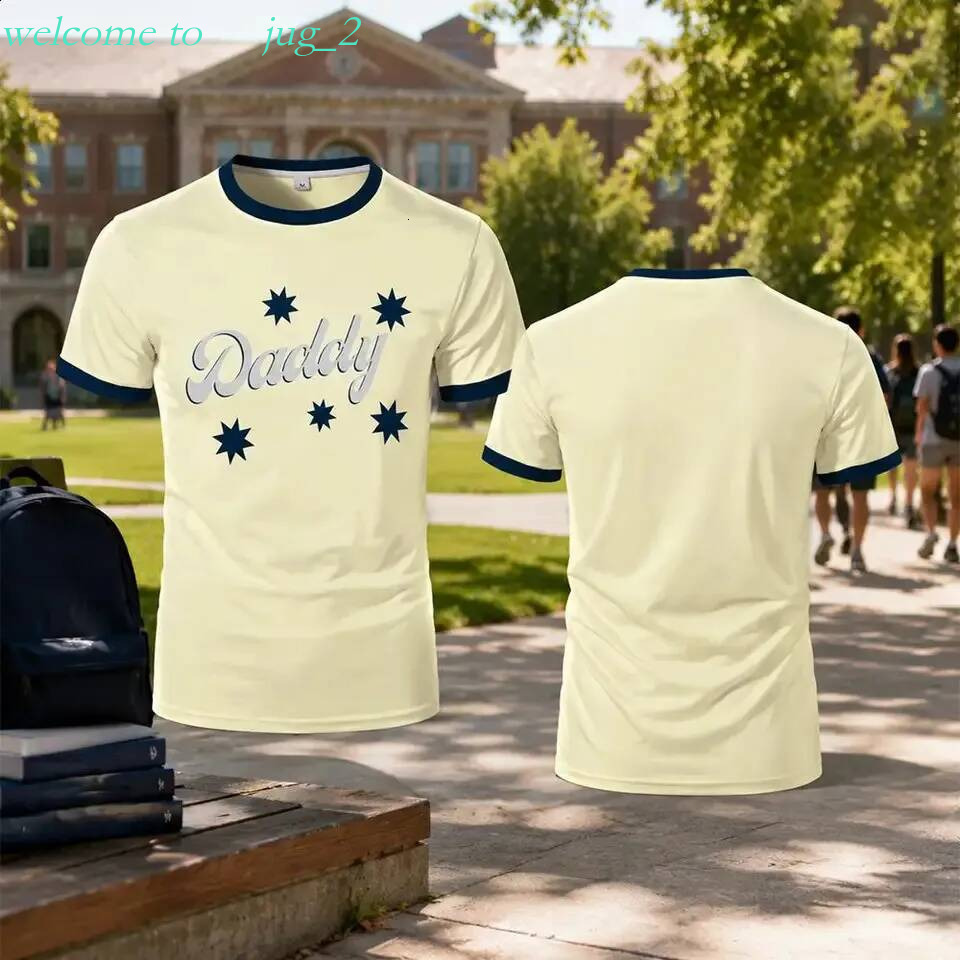 2026 Off Campus Theme T Shirt DI LAURENTIS Fan Cosplay Retro Tee Men And Women Summer Y2K Street Style Crew Neck Top 260722BJ 1ff