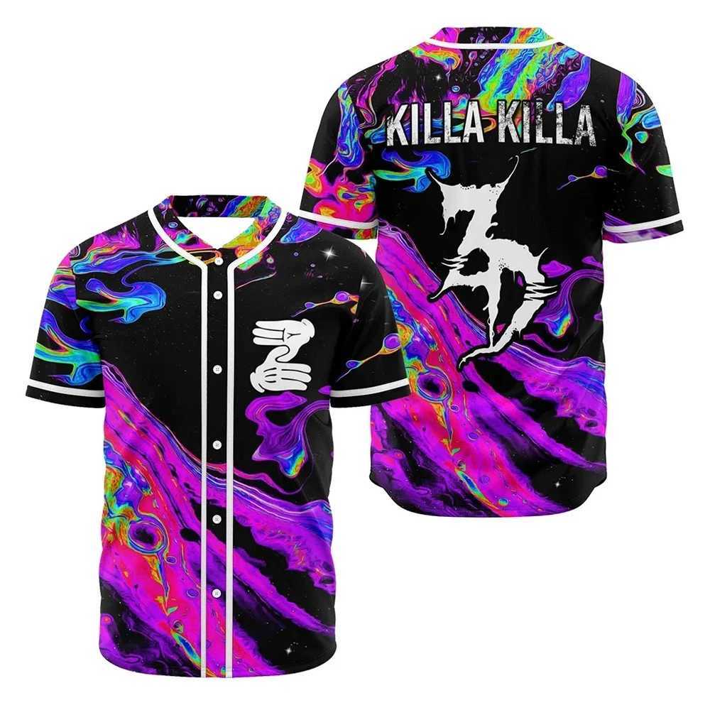 T-Shirts Zeds Dead Music Men's Festival Merch Baseball V-Neck Short Sleeve Button-Down Shirts Women Men Streetwear TopsW261017