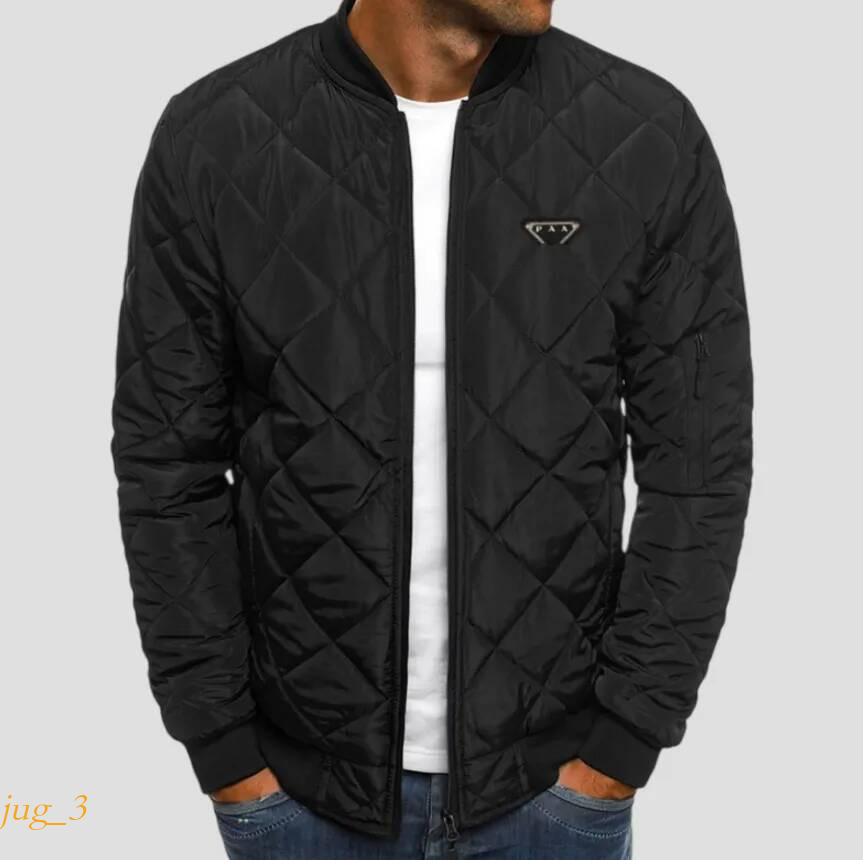 pradmen jacket New 2026 Hotsales High Quality Luxury Designer Winter Embroidered Triangle Brand Logo Fashion Men's Women Cotton Jacket Asian Si