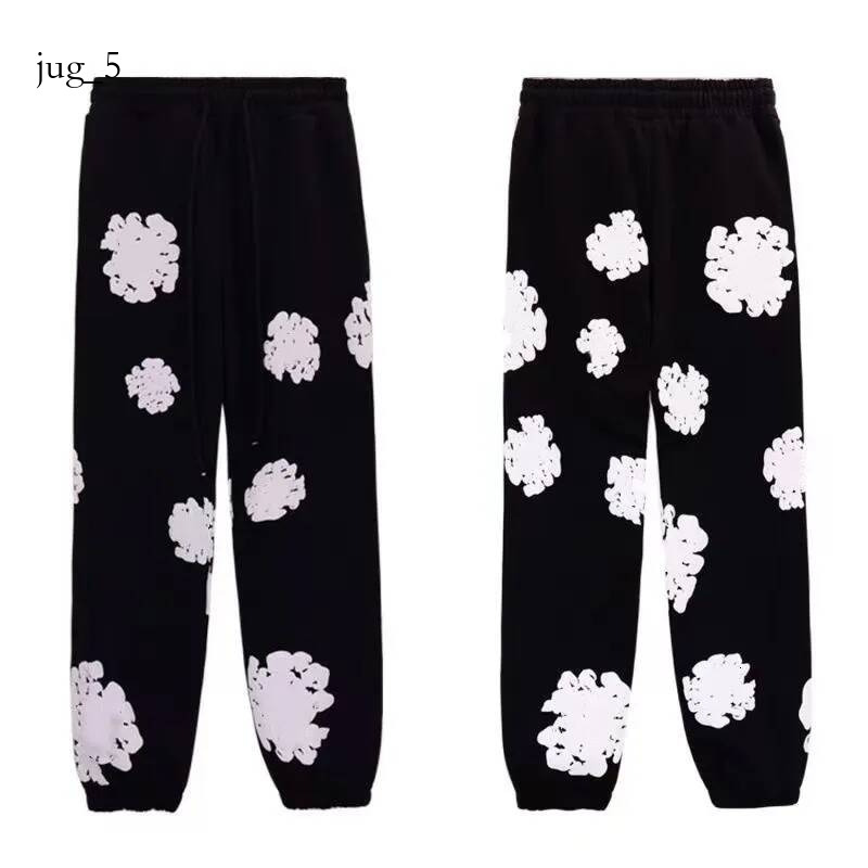 Denim Hoodie Designer Hoody Pants Cotton Wreath Foam Print Oversized Kapok Flower Graphic Pullover Streetwear Hooded Men Women Hot Sale Wreath Sweat