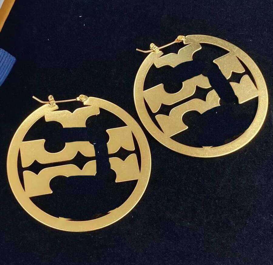 Fashion Classic Big Circle Hoop Earring Luxury Designer Huggie Dangle Earrings Eardrop Aretes Orecchini For Women Wedding Party High Quality Jewelry