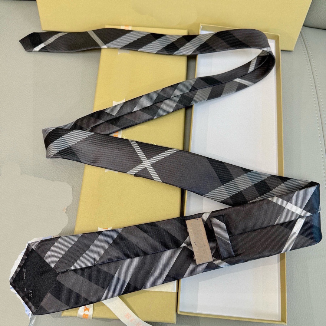 YYBB 2026 Luxury New Designer 100% Silk Tie Men's and Women's Pattern Letter L Tie Party Suitable for Wedding Business Weaving Fashion Des