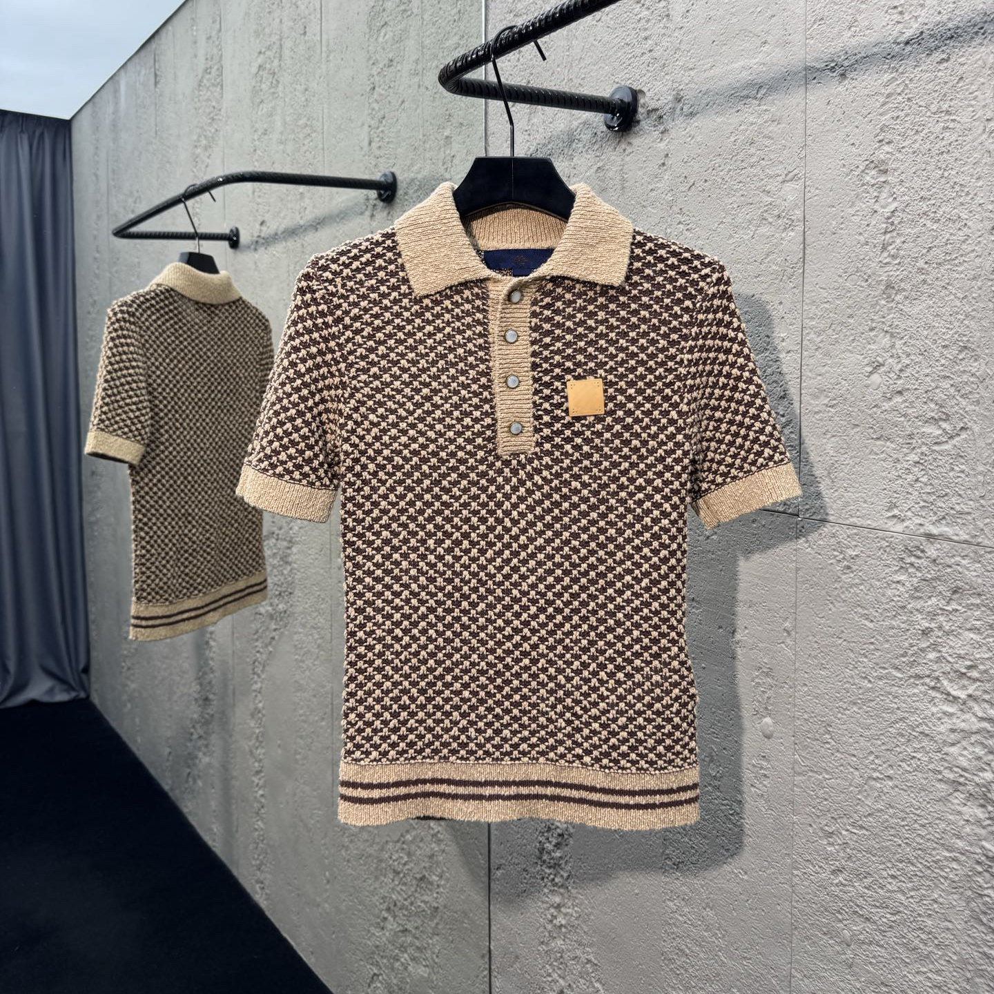 Vêtements de marque de créateurs, T-shirts pour hommes de haute qualité, polos pour hommes, polos à manches courtes tricotés rétro, revers, trico