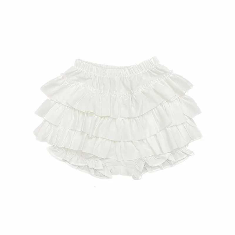 Culottes Layered Ruffled Skirts Sweet Skort Women Preppy Style Summer Casual Shorts Fashion Solid Pleated Culottes Skorts W261017