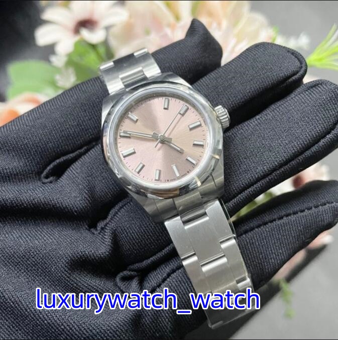 Womens Watches m276200 31mm Sapphire Glass Pink Dial Automatic Mechanical Silver Stainless Steel Bracelet Waterproof Ladies WristWatch