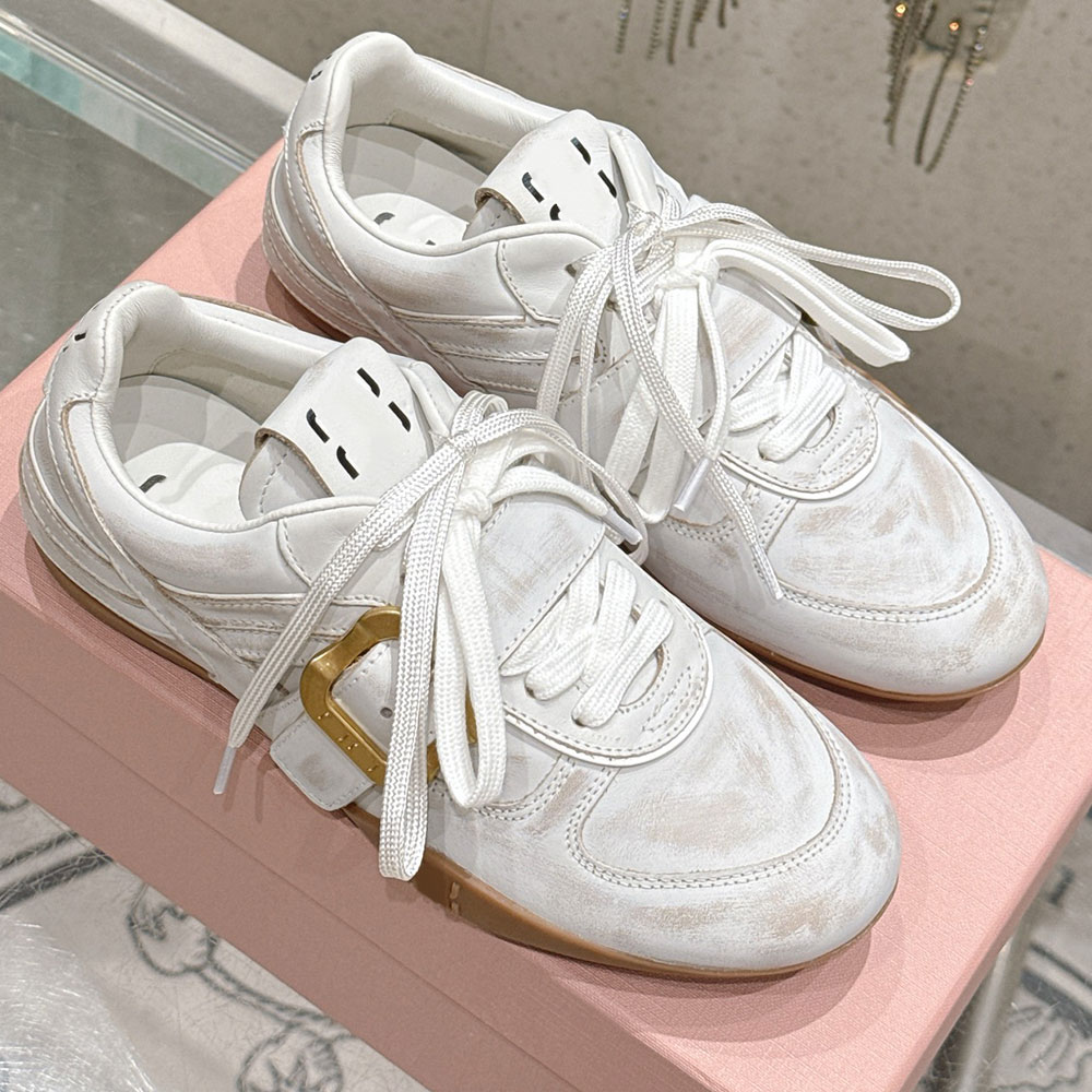 Gymnasium Leather Sneakers With Buckle Luxury Designer Sneaker 5E549E Fashion Brand Womens Sneaker Comfort Casual Sneaker Outdoor running shoes Size