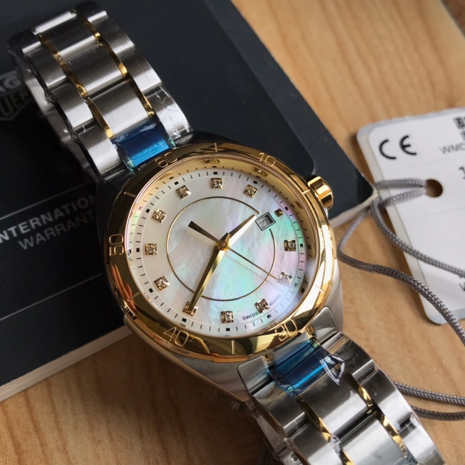 Formula 1 Ladies Watch WBJ1421.BB0648 Womens Watch Two-tone Steel Gold Bracelet 32mm Swiss Quartz Sapphire Crystal Mother-of-pearl Dial Waterproof