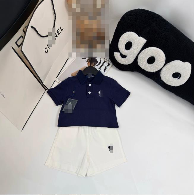 Summer Kids Designer Clothes Cute Two Piece Skirt Set Baby Girls Children Clothing Dresses Sets Short Sleeve Pullover T-shirt Pleated Cake Dress P83