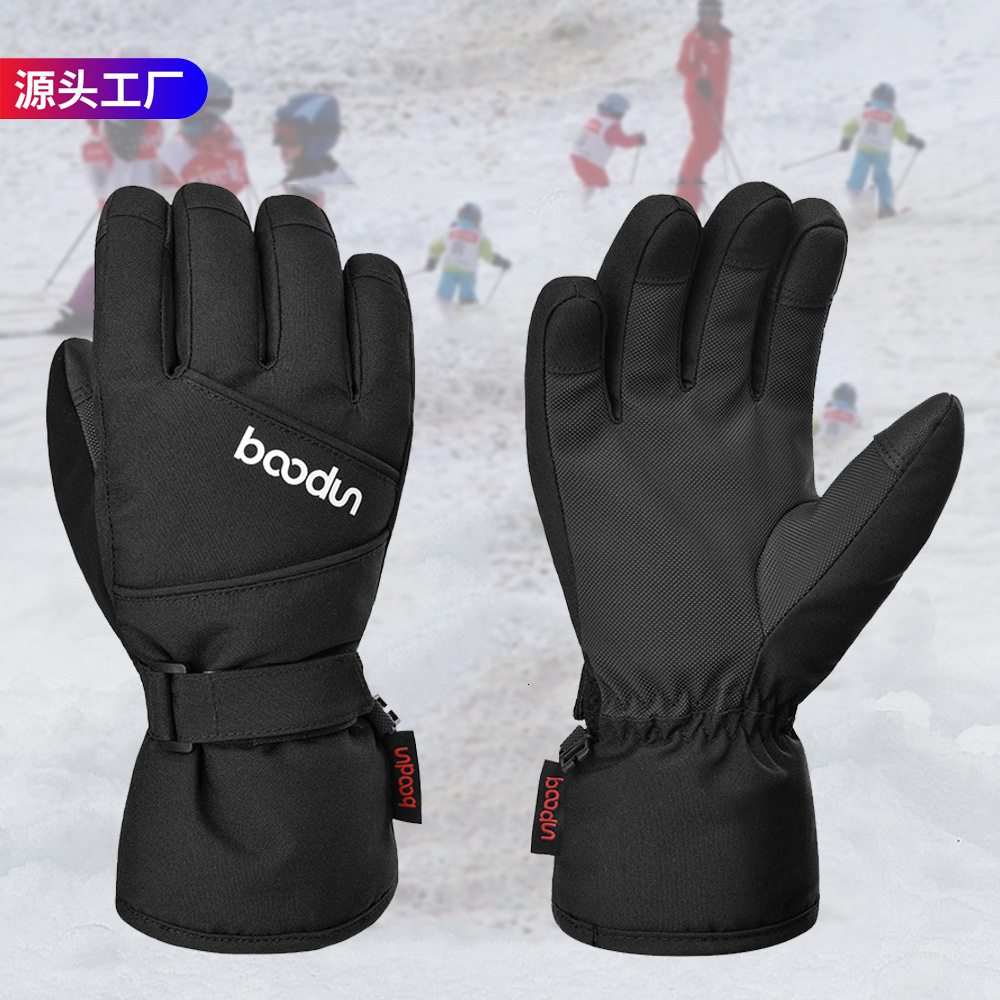 2026 Cross-Border Winter New Outdoor Touchscreen Warm Children's Snow Gloves, Two-Tone Ski outdoor Gloves Free Shipping