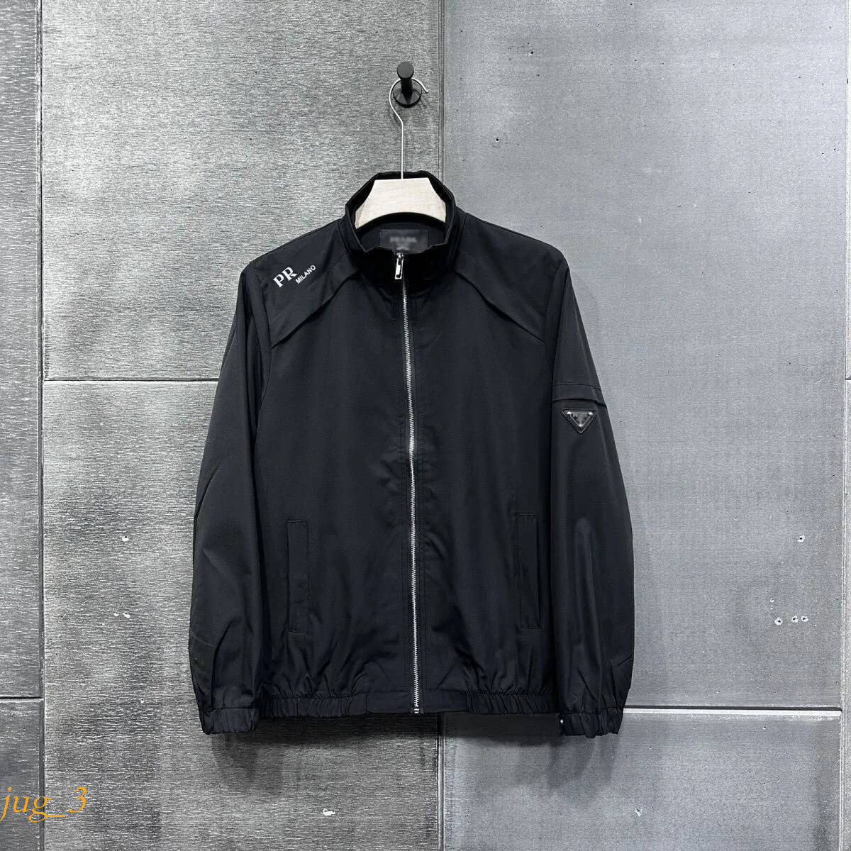 Triangle Designer New Spring/Autumn Men's Stand Triangle Collar Jacket Trendy Couple's Coat Versatile Casual Outerwear pradmen jacket a58