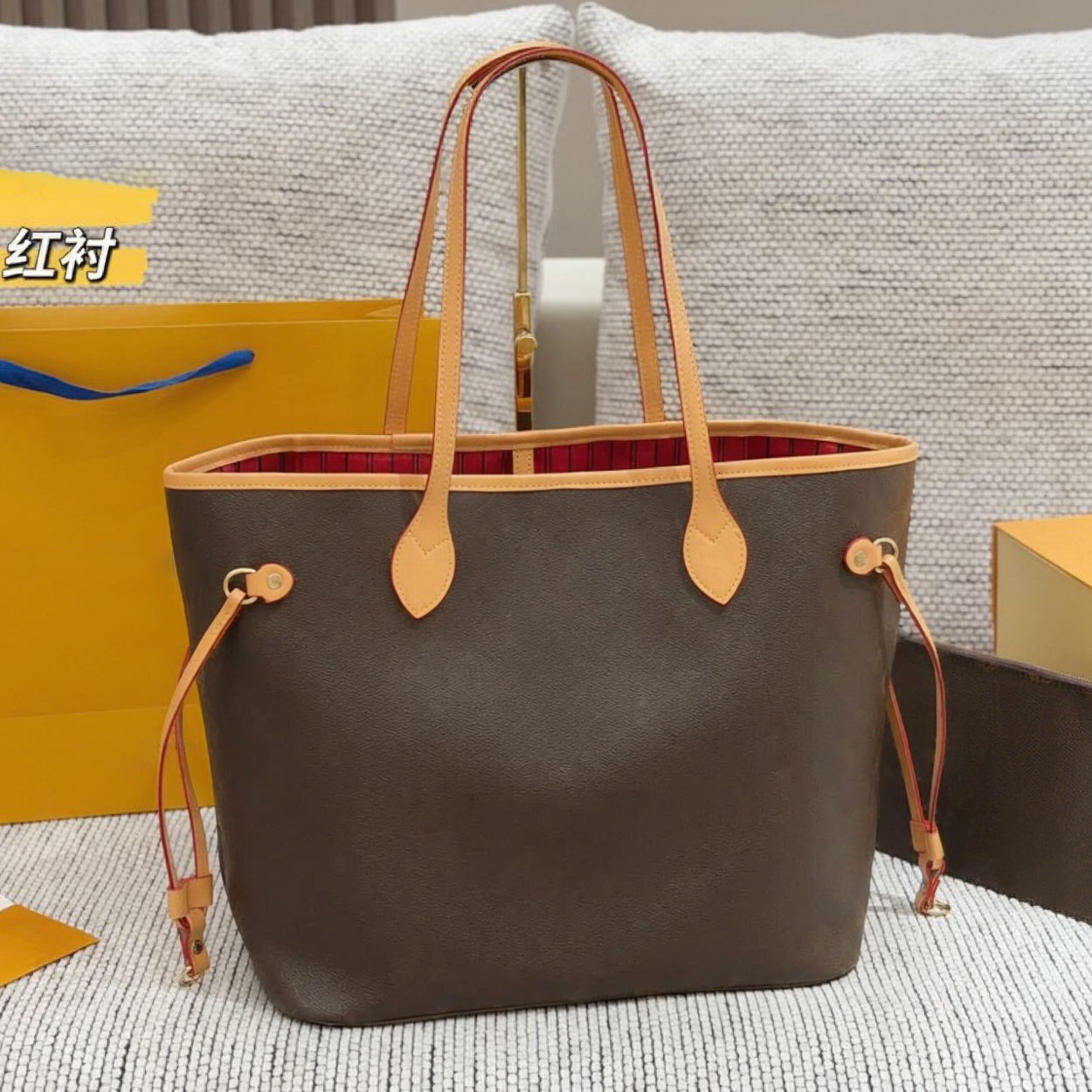 Designer Tote Bag Letter Old Flower Printed Basket Handbag Women Large Capacity Shopping Bags Men Woman Fashion Commuter Shoulder Bag High Quality