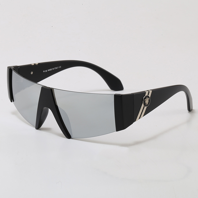 Rimless Designer Eyeglasses Mens Fashion Gradient Sunglasses Big Square Gold Frame UV400 Protection for Beach Driving Sports