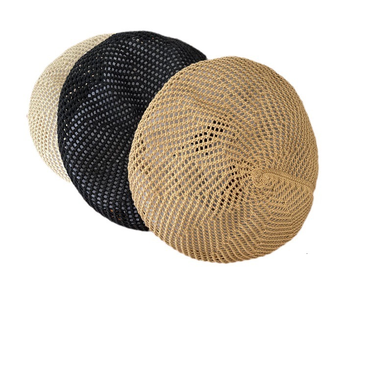 for Women Summer Lightweight Breathable Artist Hat Japanese Style Internet Celebrity Face Slimming Versatile Solid Color Beret Hat Trend