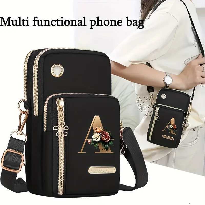 Shoulder Bags Huaben Letter Z Printed Fashion Casual Messenger Bag Change New Nylon Cloth New Mobile Phone Bag Women's Bag H261016