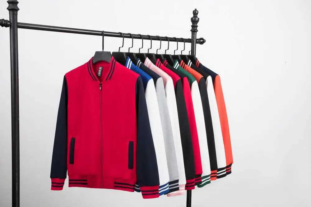 Team Men's Jackets Unisex Varsity Baseball Jacket Men And Women Sports Zipper Bomber Coat Unisex Large Size 4XL ClothingW261017