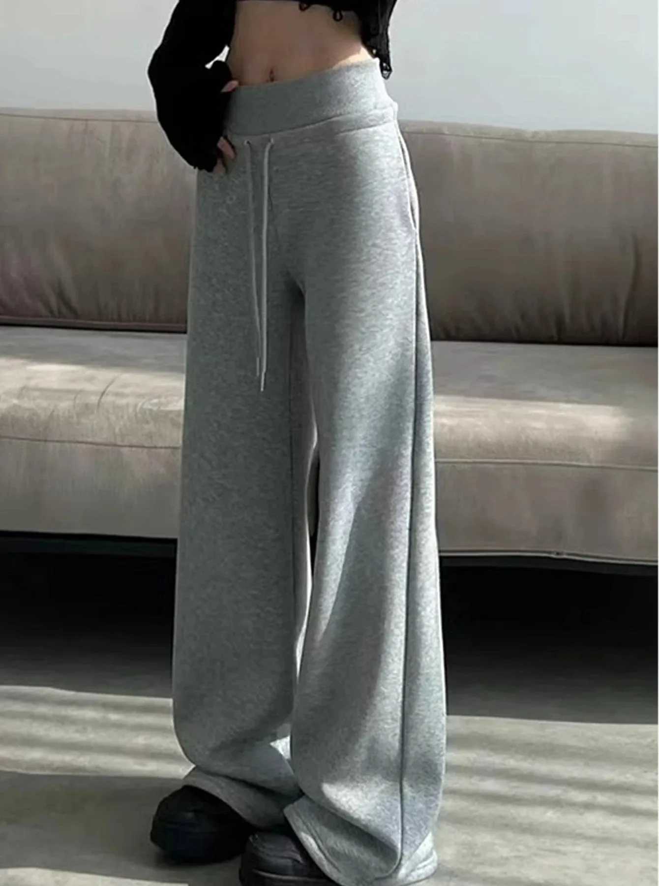 Leggings Women's Pants Capris Women's Elegant Women's Pants Palazzo Flared Wide Killer High Waist OL Ladies Career Long TrousersW2610