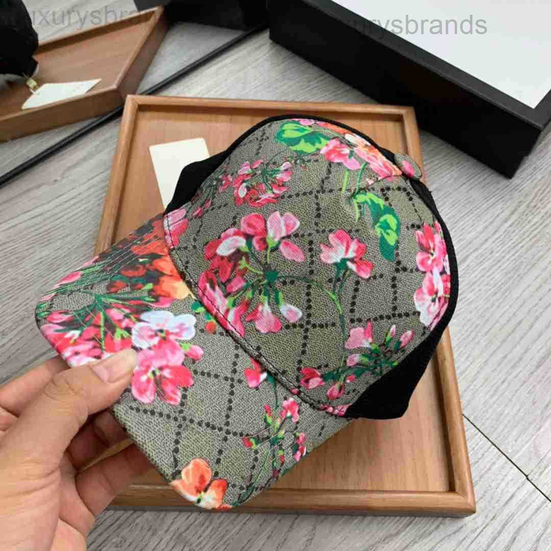 Designer Cap baseball Flower Luxurys Casquette mens and womens big cornice golden summer sunshade duck tongue cap versatile beach leisure high quali