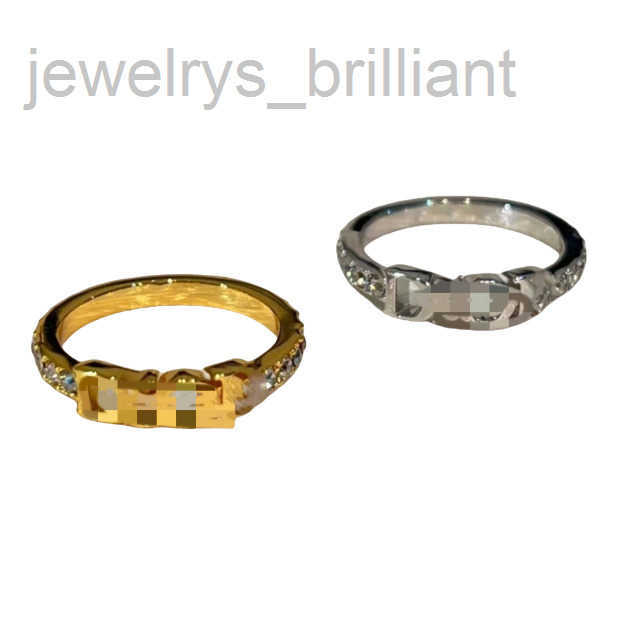 Designer luxury fashion women rings letter studded high-end quality loyal Jewelry Gold ring Stainless Silver Band Ring