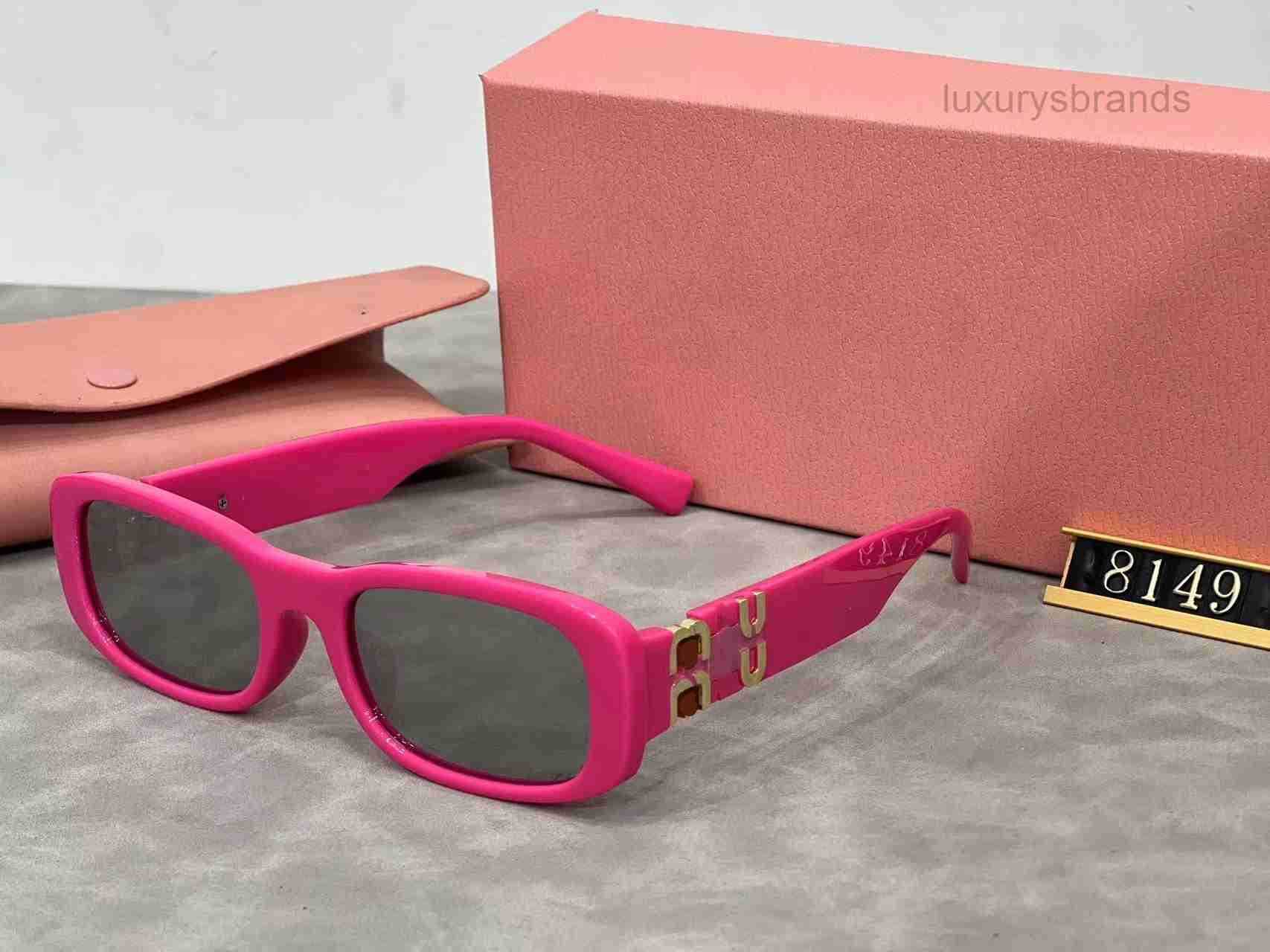 Luxury Designer Sunglasses For Women Rectangle Square Vintage Shades Driving Polarized Sunglass Male Sun Glasses Fashion Metal Plank Sunglas Eyewear